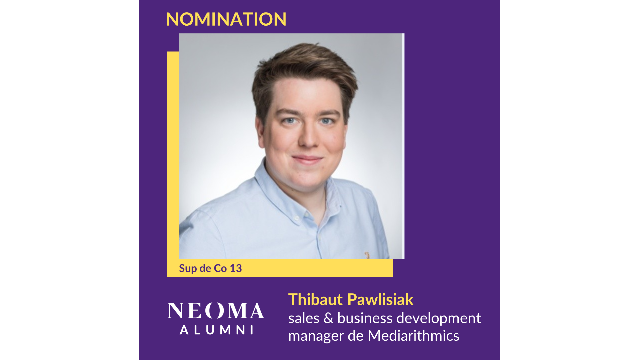 Thibaut Pawlisiak a été nommé sales & business development manager de Mediarithmics