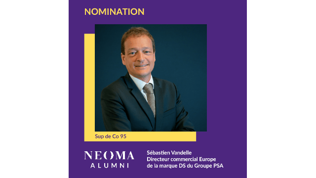 Sébastien Vandelle est promu directeur commercial Europe de la marque DS du Groupe PSA