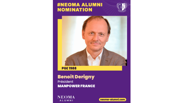 Benoît Derigny est nommé Président de Manpower France