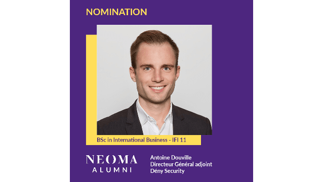 Antoine Douville  (IFI 11) est promu directeur général adjoint de Dény Security, à ce poste depuis mai 2023.