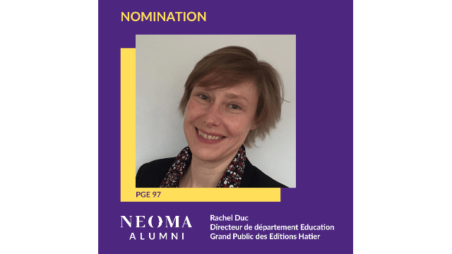 Rachel Duc est promue directrice de département Education Grand Public des Editions Hatier