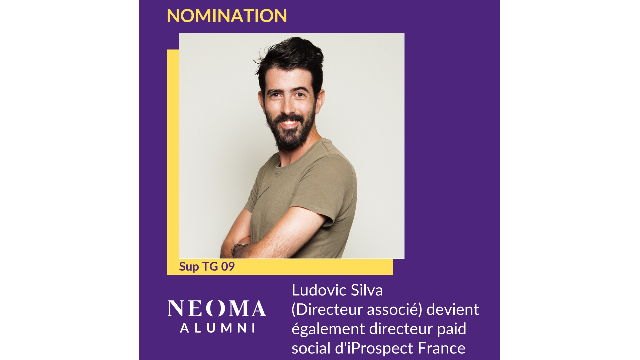 Ludovic Silva, directeur associé depuis 2017, devient également directeur paid social d'iProspect France