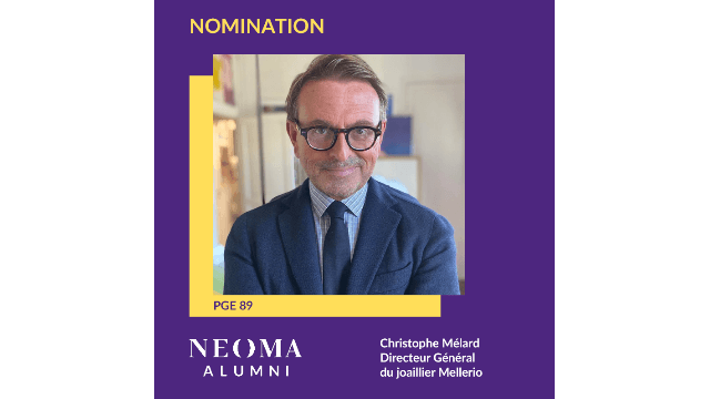 Christophe Mélard est nommé Directeur Général du joaillier Mellerio