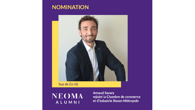 Arnaud Savary rejoint la Chambre de commerce et d'industrie Rouen Métropole