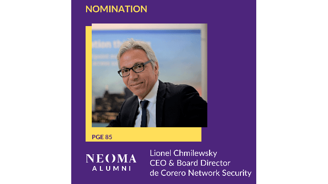 Lionel Chmilewsky est nommé CEO & Board Director de Corero Network Security