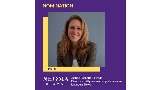 Justine Bachette-Peyrade est promue directeur délégué en charge de la Presse de Lagardère News