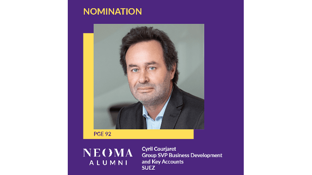 Cyril Courjaret est promu group senior vice president Business Development and Key Accounts de Suez