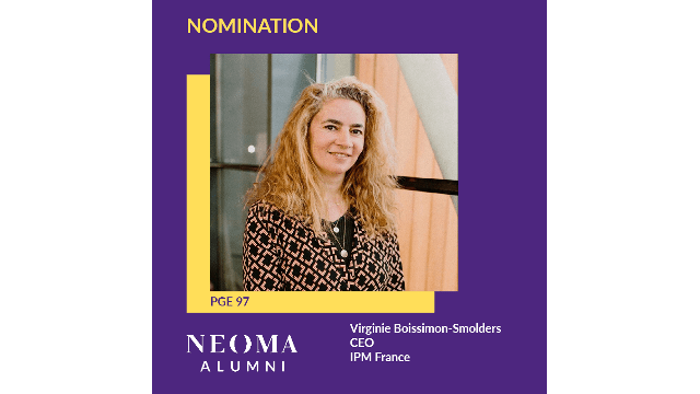 Virginie Boissimon-Smolders  est nommé directrice générale (CEO) de IPM France 