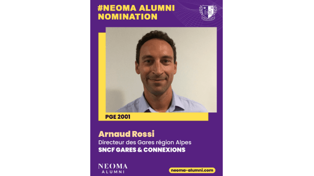 Arnaud Rossi est nommé Directeur des Gares région Alpes de SNCF gares & connexions
