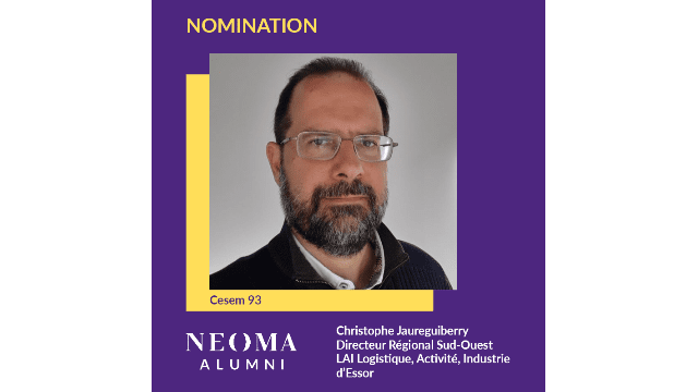 Christophe Jaureguiberry est promu directeur Régional Sud-Ouest LAI Logistique, Activité, Industrie d'Essor