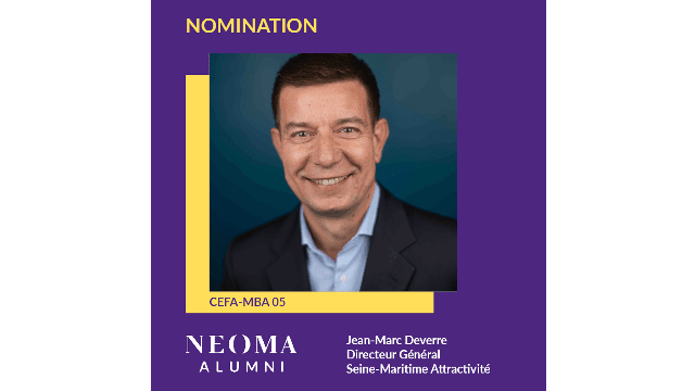 Jean-Marc Deverre est nommé directeur général de Seine-Maritime Attractivité