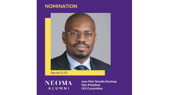 Jean-Felix Tematio Dontsop est nommé Vice-Président de UGI Corporation