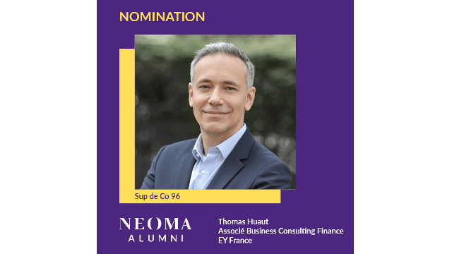 Thomas Huaut est nommé associé au sein de l'équipe Business Consulting Finance d'EY France