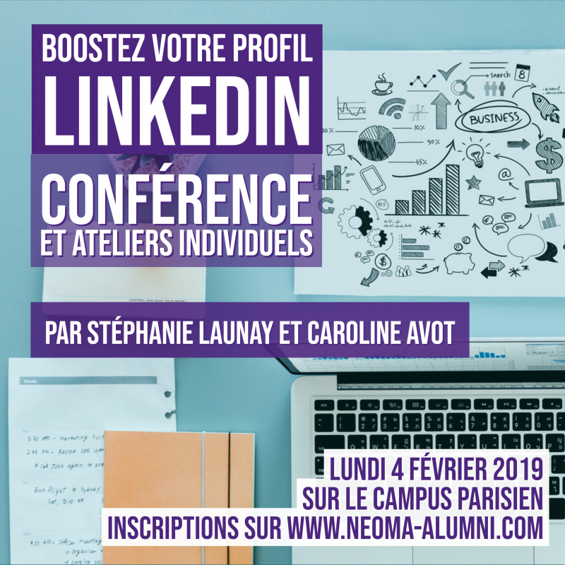 Save the date : Conférence "Boostez votre profil linkedin" le 4 février prochain ! 