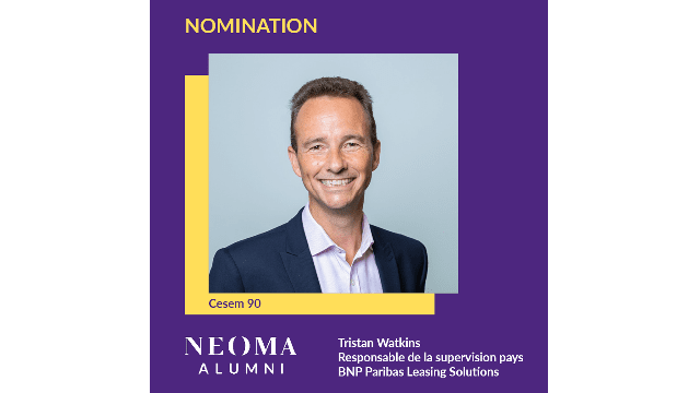 Tristan Watkins est promu responsable de la supervision pays de BNP Paribas Leasing Solutions