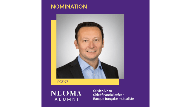 Olivier Airiau  est nommé Chief financial officer de Banque française mutualiste