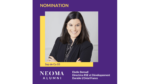 Elodie Bernadi est promue directrice RSE et développement durable France de L'Oréal