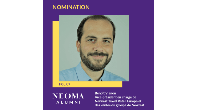 Benoît Vignon est promu vice-président en charge de Newrest Travel Retail Europe et des ventes du groupe de Newrest