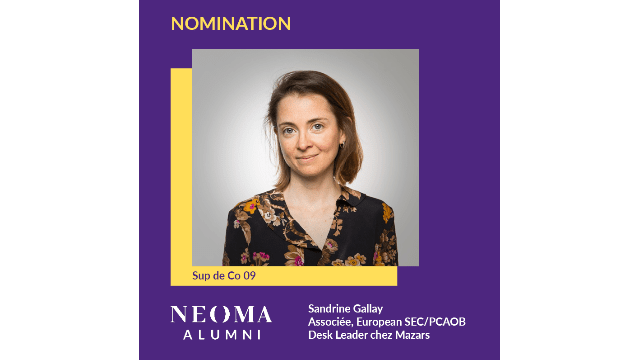 Sandrine Gallay est nommée Associée, European SEC/PCAOB Desk Leader chez Mazars