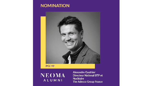 Alexandre Gauthier est nommé Directeur National BTP et Nucléaire de The Adecco Group France