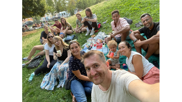 Rencontre réseau à Berlin - Pique nique - Mölkky 