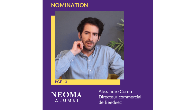 Alexandre Cornu est nommé directeur commercial de Beedeez