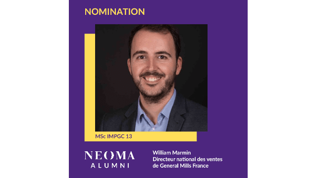 William Marmin est promu directeur national des ventes de General Mills France