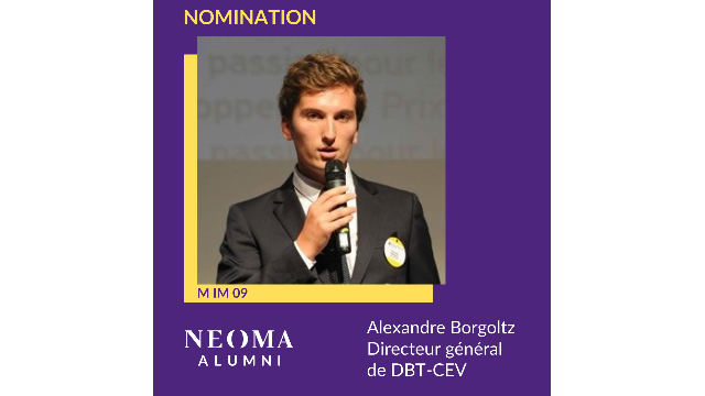 Alexandre Borgoltz est promu directeur général de DBT-CEV