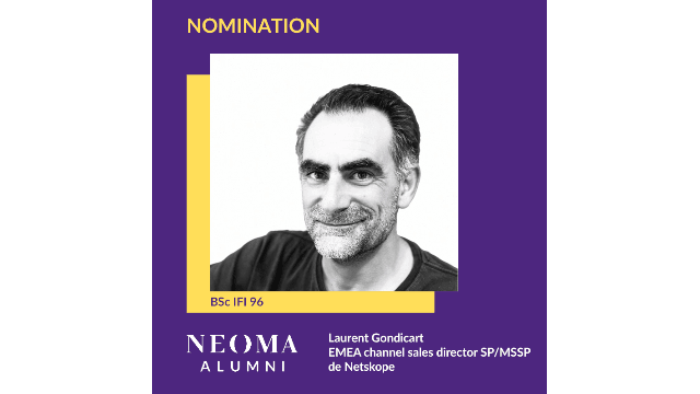 Laurent Gondicart est nommé EMEA channel sales director SP/MSSP de Netskope