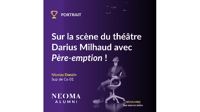 Nicolas Danzin sur les planches du théâtre Darius Milhaud avec "Père-emption" !
