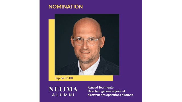 Renaud Tourmente est nommé directeur général adjoint et directeur des opérations d'Armen
