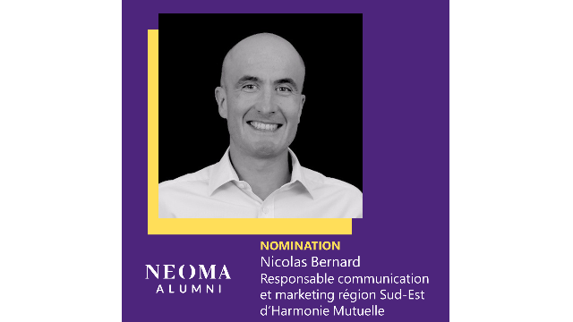 Nicolas Bernard est nommé Responsable Communication et Marketing région Sud-Est d’Harmonie Mutuelle