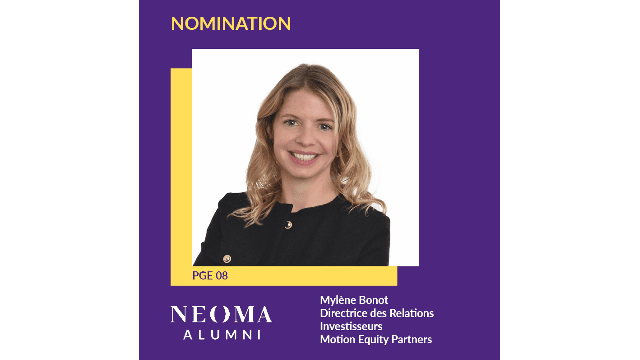 Mylène Bonot  est nommé Directrice des Relations Investisseurs de Motion Equity Partners