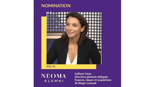Galliane Touze est nommée directrice générale déléguée finances, risques et acquisitions de Berger-Levrault