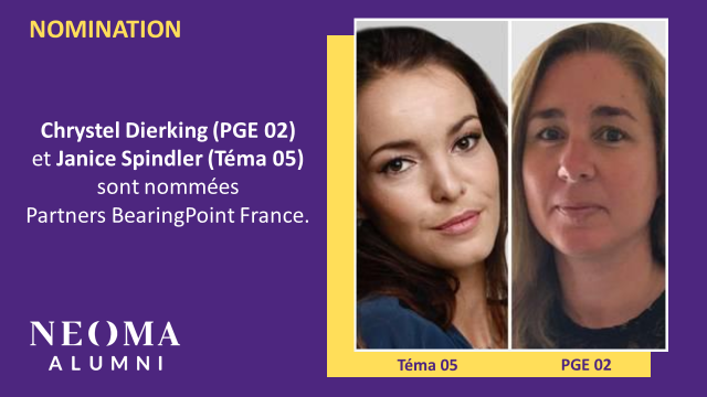Chrystel Dierking et Janice Spindler sont nommées Partners BearingPoint France