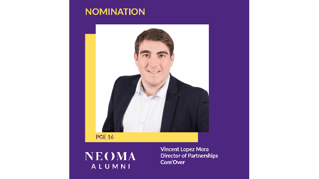 Vincent Lopez Mora est nommé Director of Partnerships de Com'Over