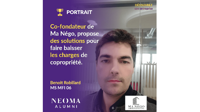Benoît Robillard (MS MFI 06) co-fonde "Ma Négo", pour aider les co-propriétaires à faire des économies