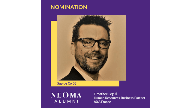 Timothée Leguil est promu human resources business partner d'Axa France