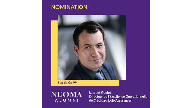 Laurent Goulot est promu directeur de l'Excellence Opérationnelle de Crédit agricole Assurances
