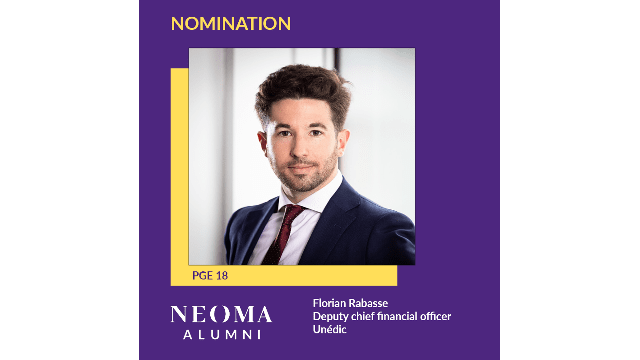 Florian Rabasse est nommé Deputy chief financial officer de Unédic, à ce poste depuis janvier 2024