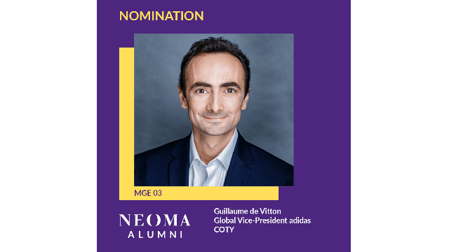 Guillaume de Vitton est nommée Global Vice-President adidas chez COTY