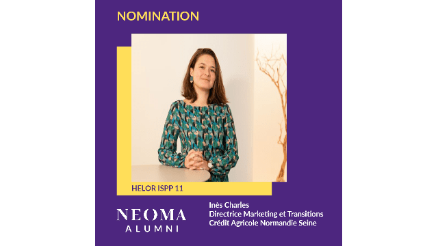Inès Charles  est nommé Directrice Marketing et Transitions de Crédit Agricole Normandie Seine