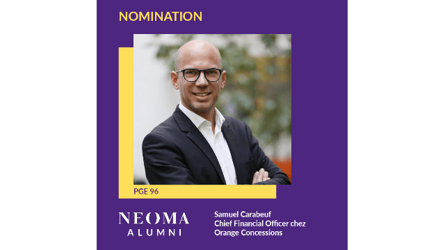 Samuel Carabeuf est promu chief financial officer d'Orange Concessions