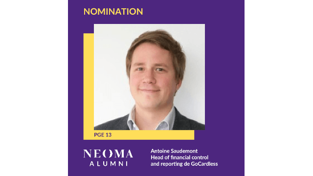 Antoine Saudemont est promu head of financial control and reporting de GoCardless