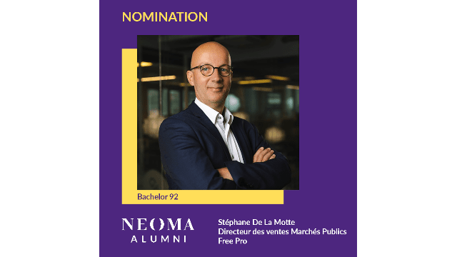 Stéphane De La Motte est promu directeur des ventes Marchés Publics de Free Pro