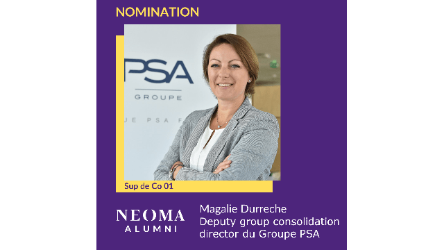 Magalie Durreche a été promue deputy group consolidation director du Groupe PSA