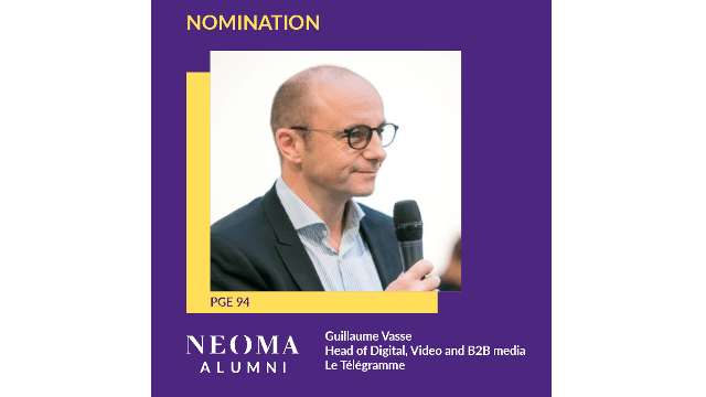  Guillaume Vasse est nommé Head of Digital, Video and B2B media, Le Télégramme