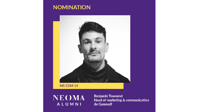 Benjamin Townend est promu head of marketing & communication de Gamned!