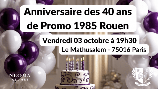Anniversaire des 40 ans de la promo 1985 Rouen