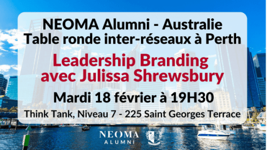 Rencontre inter-réseaux à Perth - Leadership Branding avec Julissa Shrewsbury